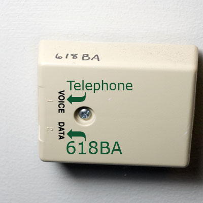 Image of a typical data jack.